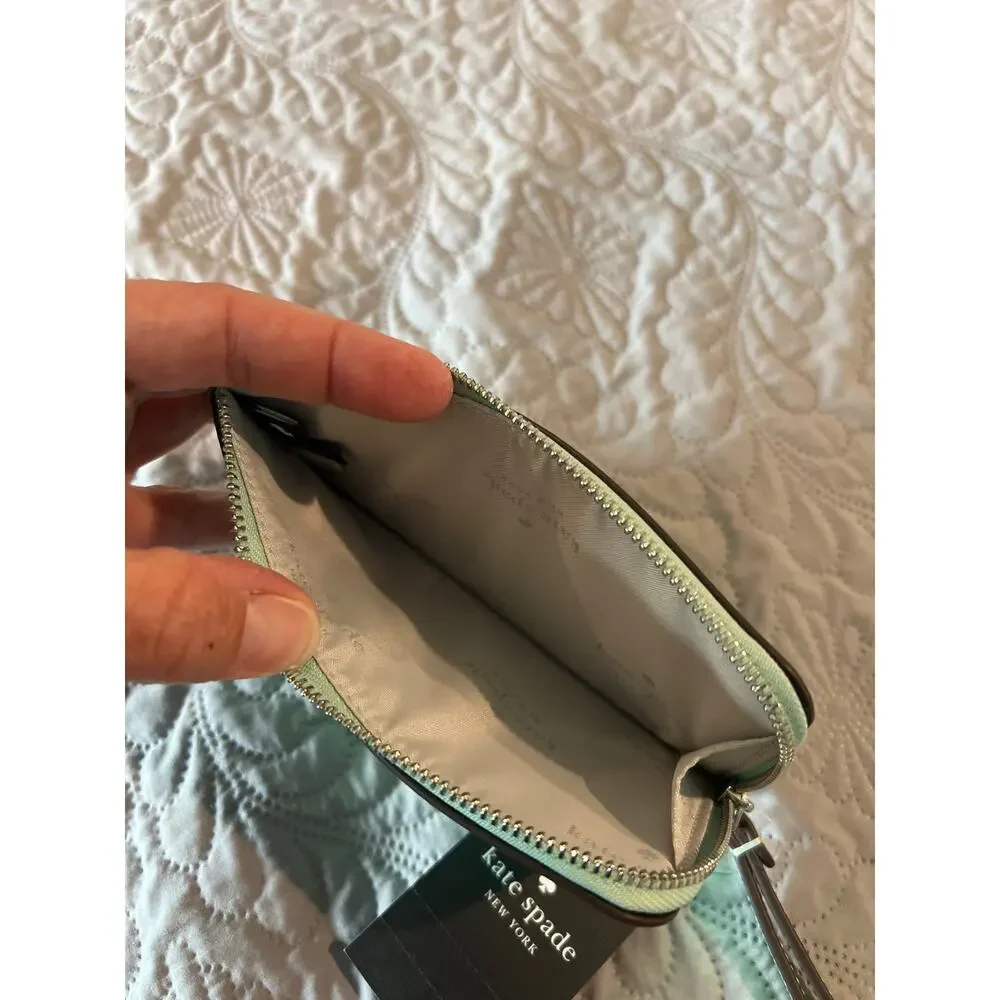 NWT Kate Spade small L zip pouch